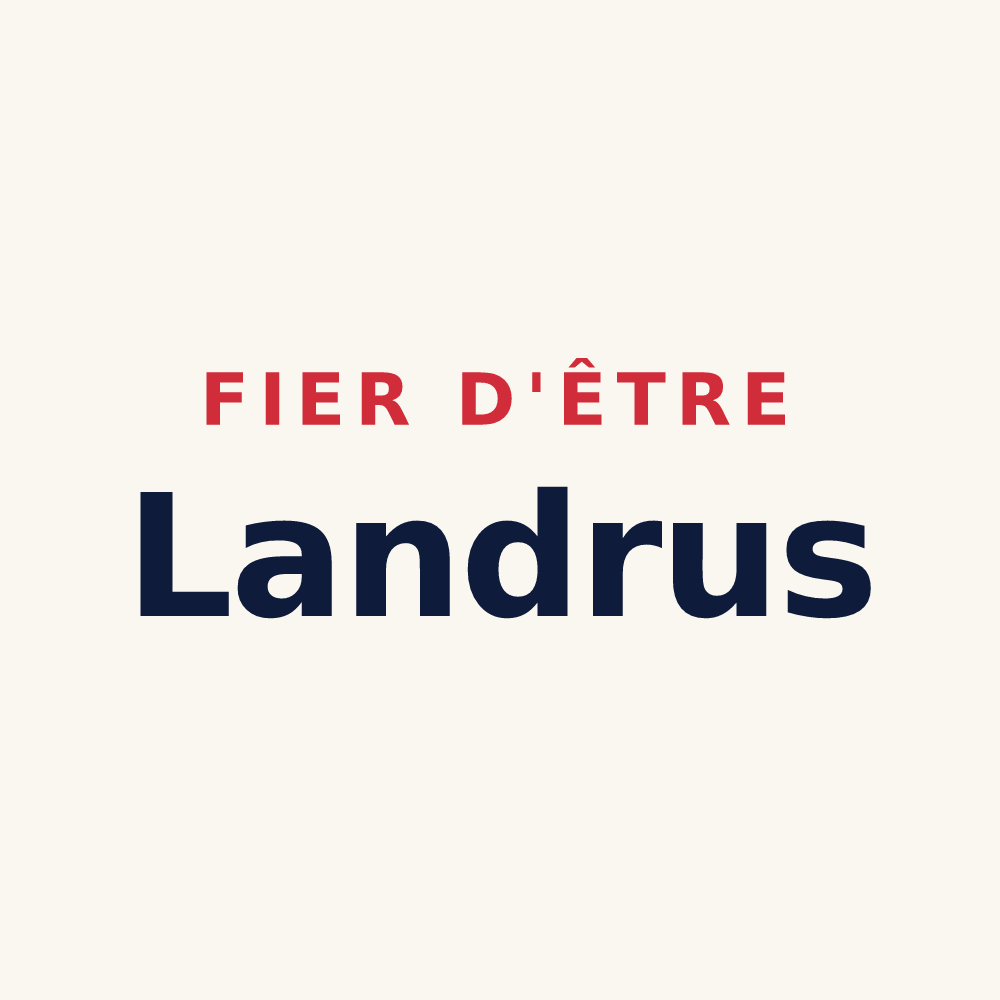 Tasse « Fier d'être Landrus » — design pour Landres