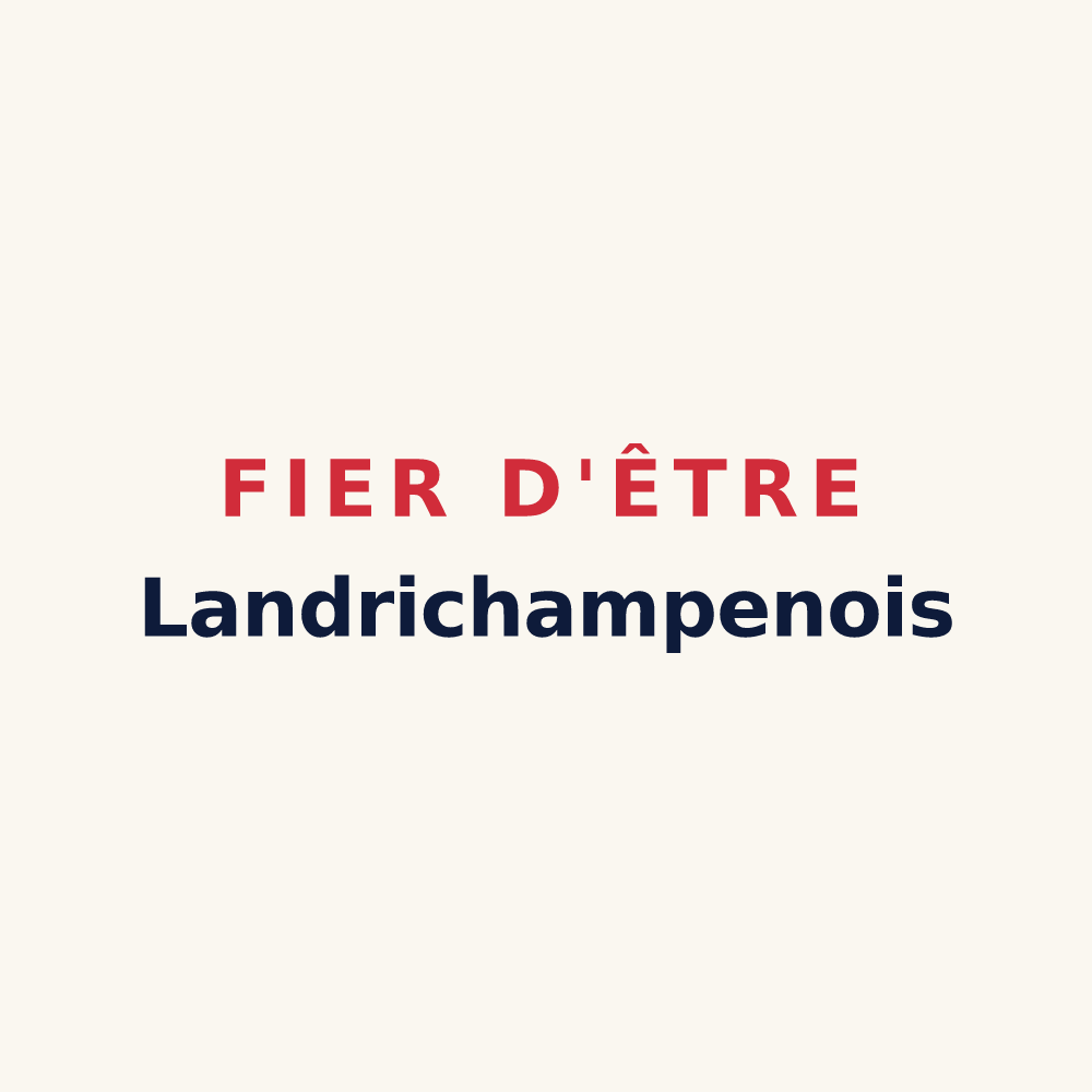 Tasse « Fier d'être Landrichampenois » — design pour Landrichamps