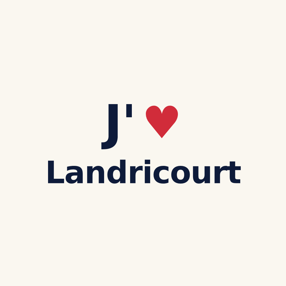 Tasse personnalisée Landricourt — design J'aime Landricourt