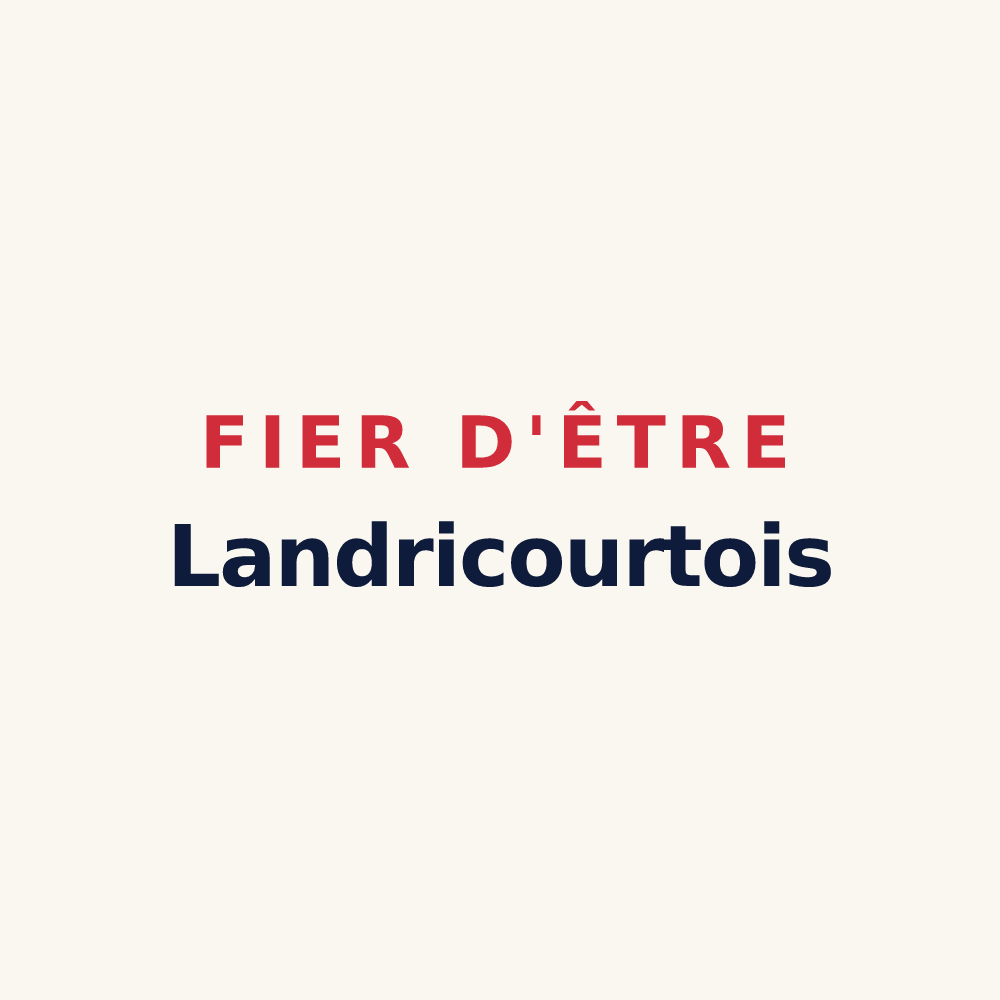 Tasse « Fier d'être Landricourtois » — design pour Landricourt
