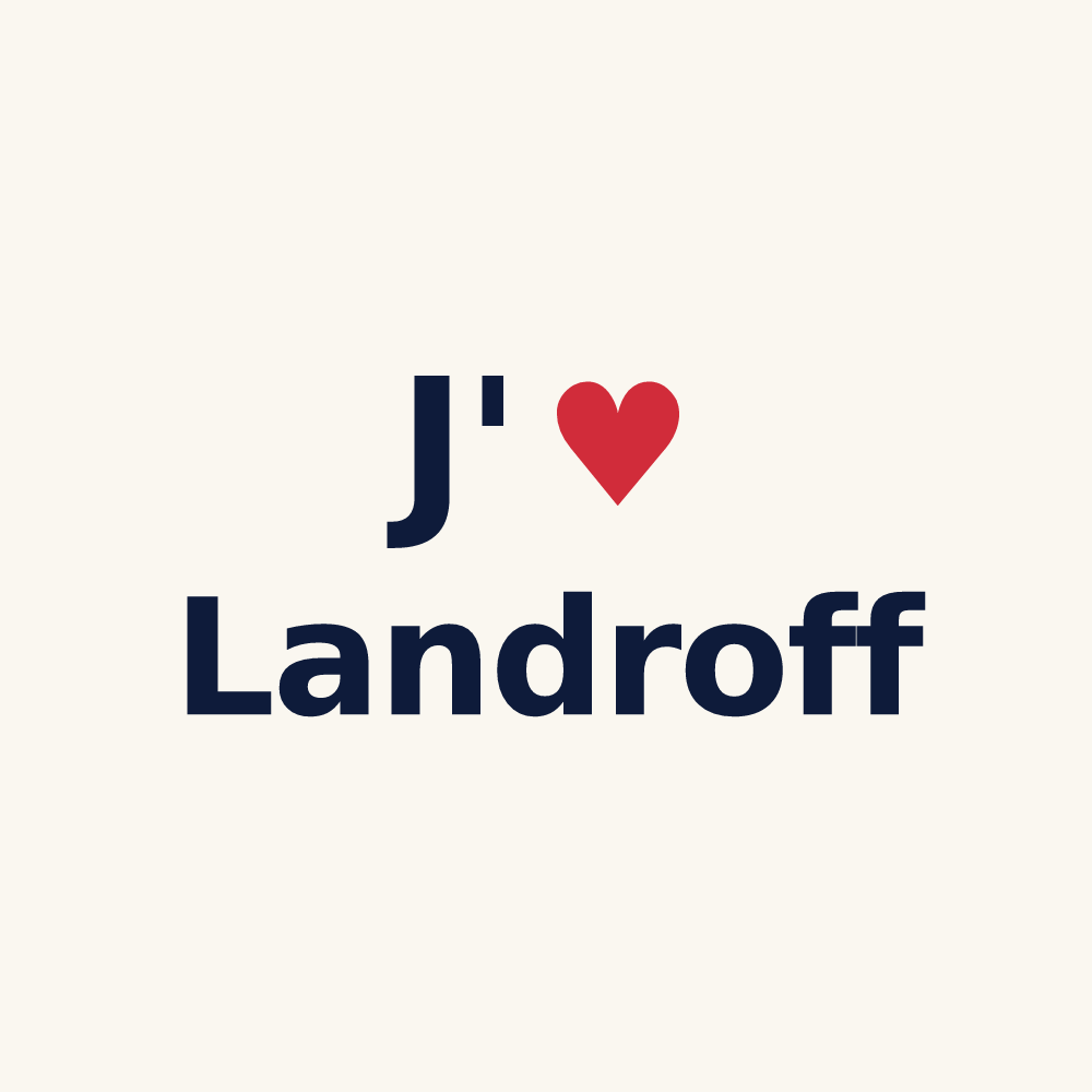 Tasse personnalisée Landroff — design J'aime Landroff