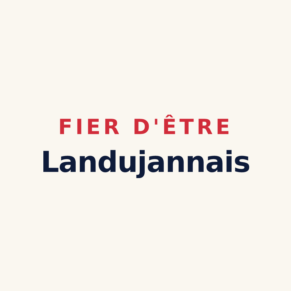 Tasse « Fier d'être Landujannais » — design pour Landujan