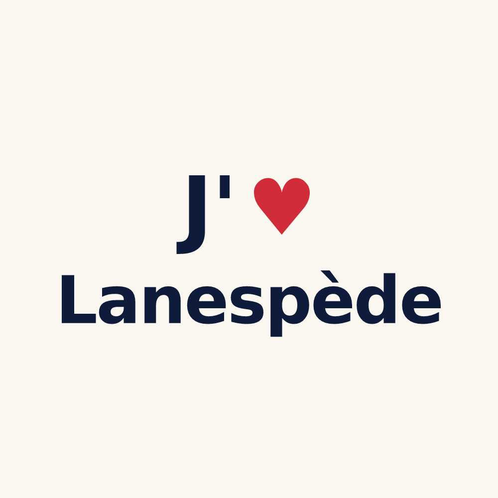 Tasse personnalisée Lanespède — design J'aime Lanespède