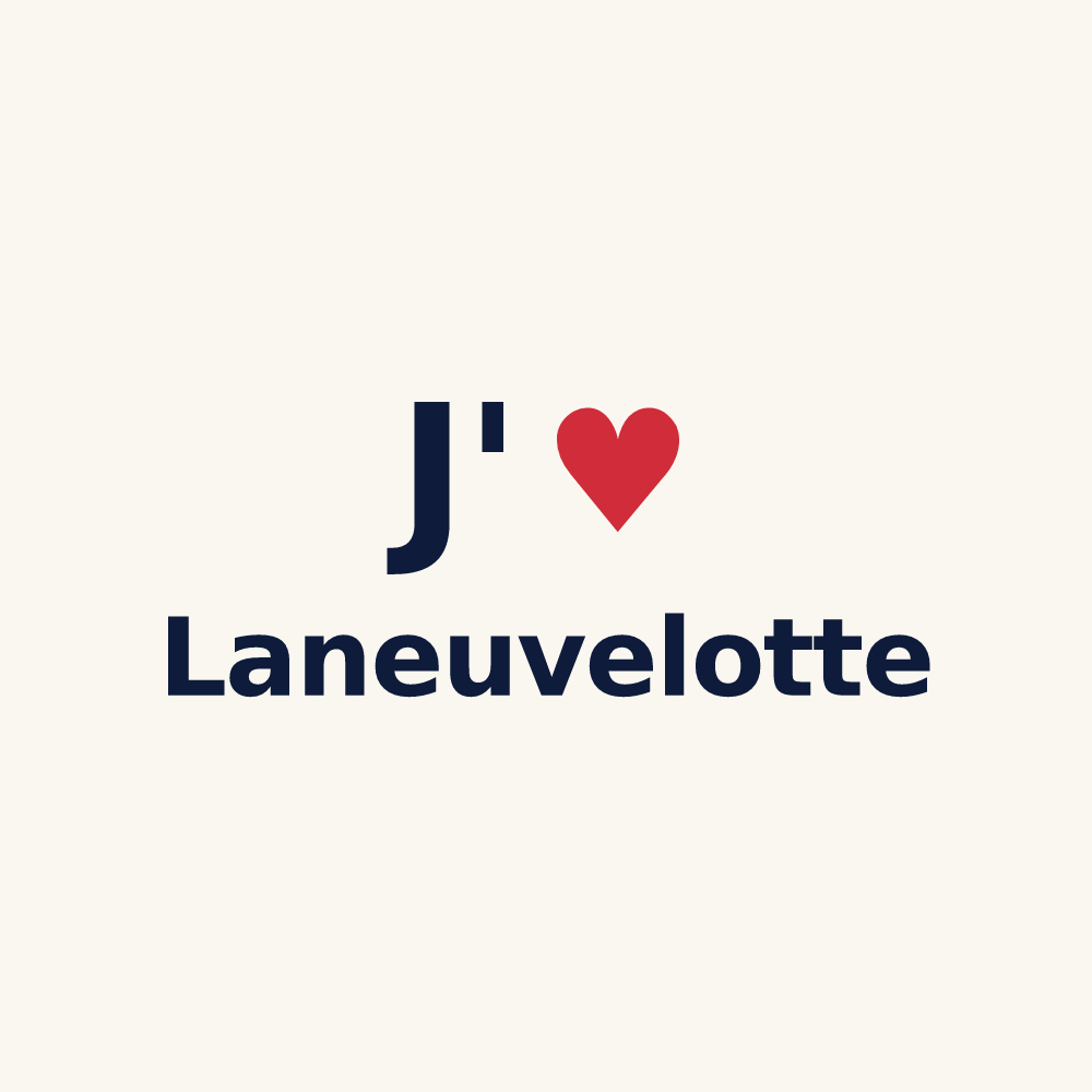 Tasse personnalisée Laneuvelotte — design J'aime Laneuvelotte