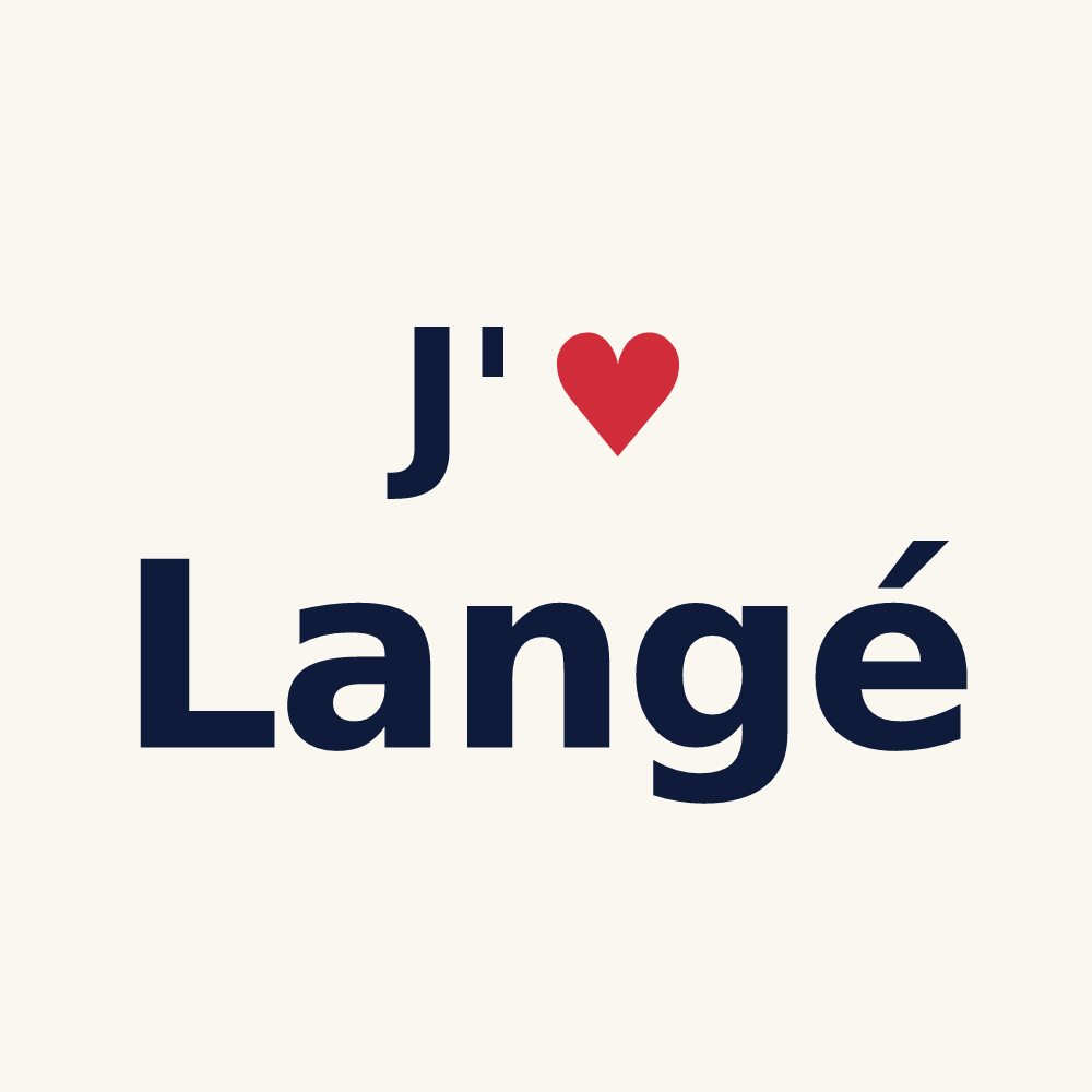 Tasse personnalisée Langé — design J'aime Langé