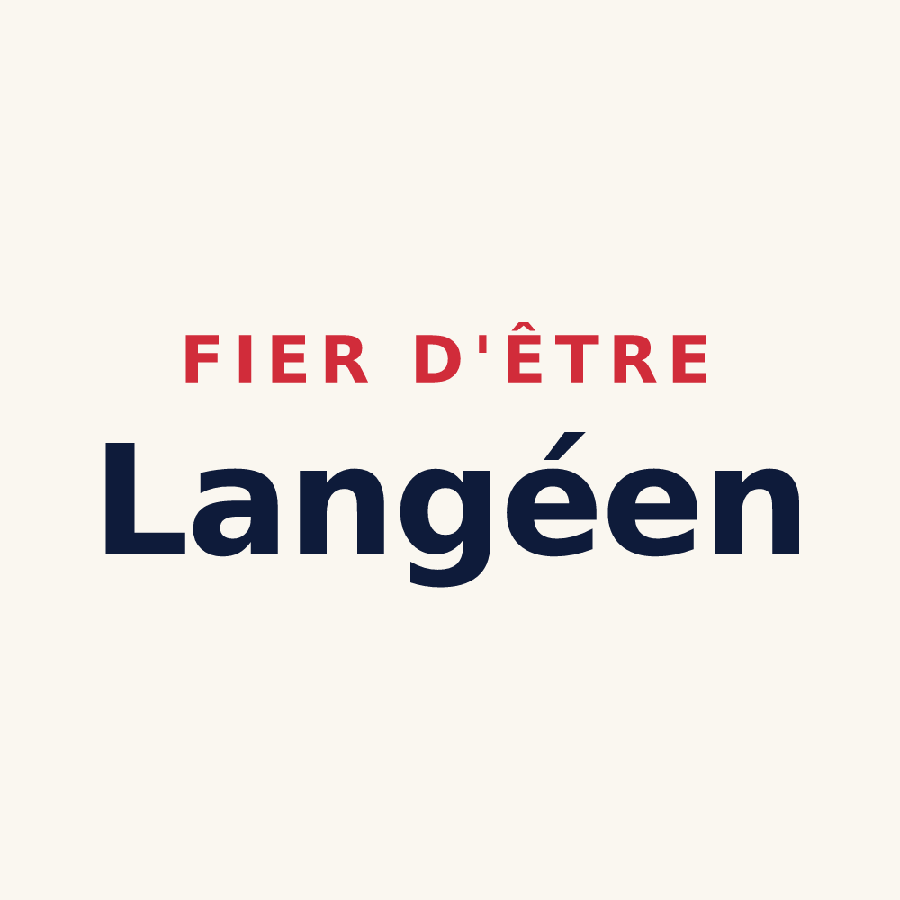 Tasse « Fier d'être Langéen » — design pour Langé