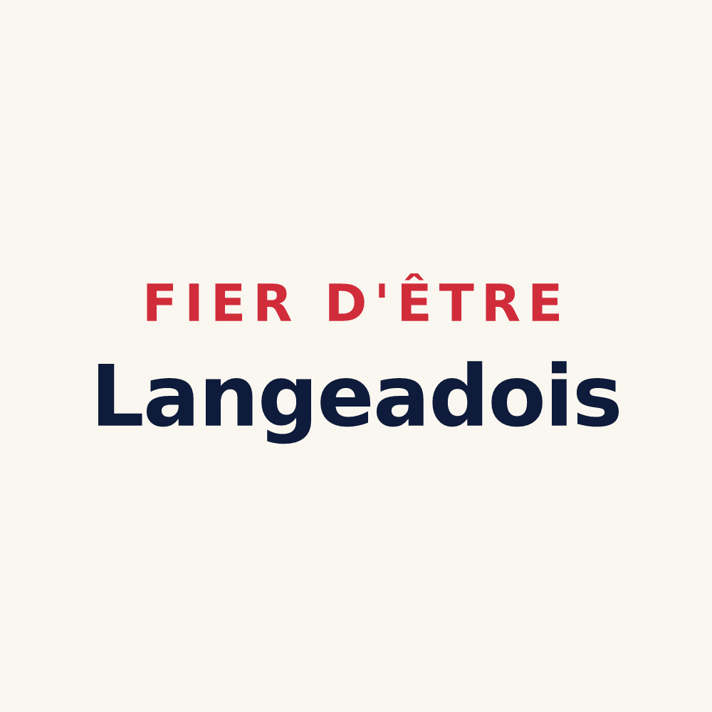 Tasse « Fier d'être Langeadois » — design pour Langeac