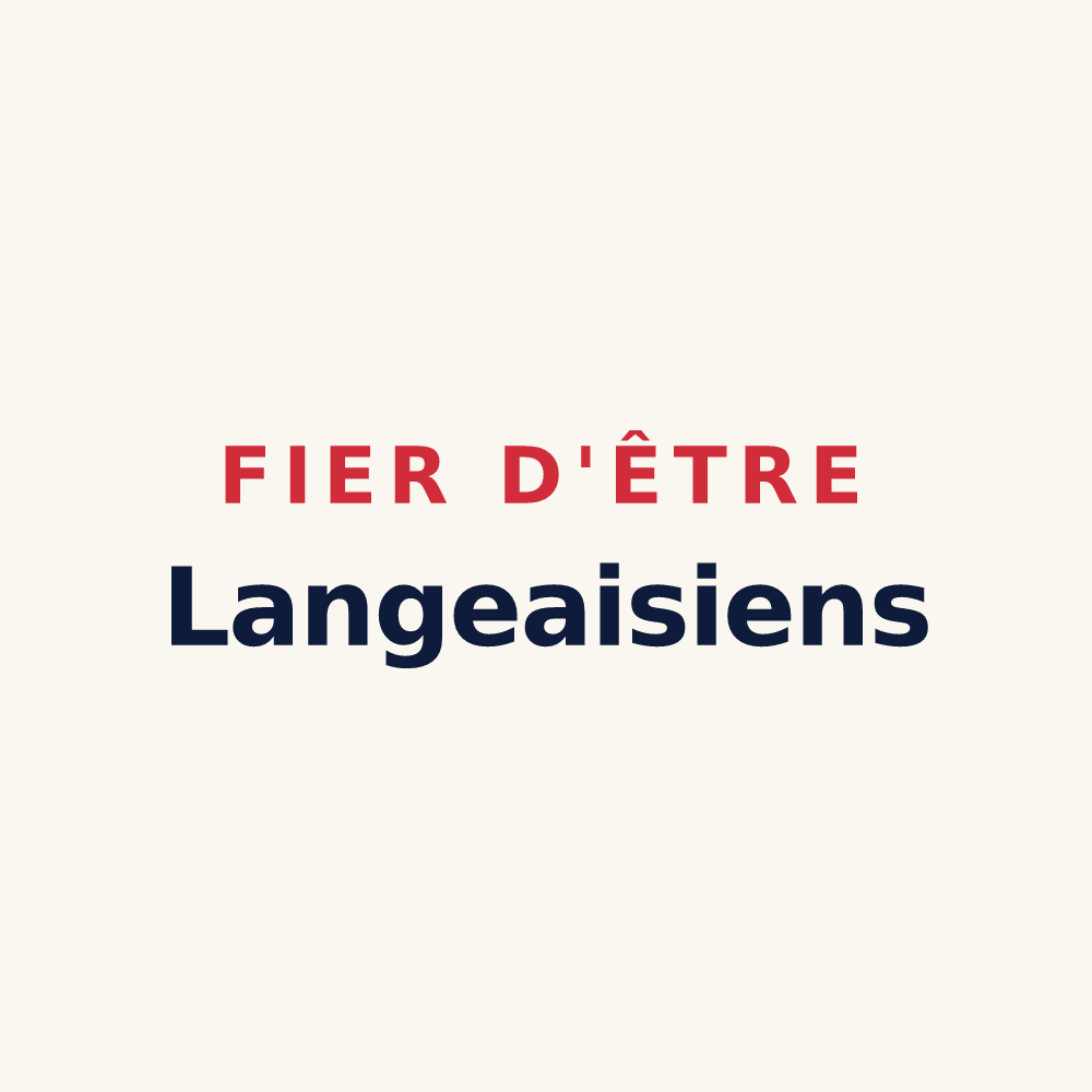 Tasse « Fier d'être Langeaisiens » — design pour Langeais