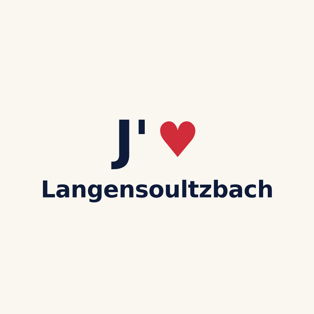 Tasse personnalisée Langensoultzbach — design J'aime Langensoultzbach