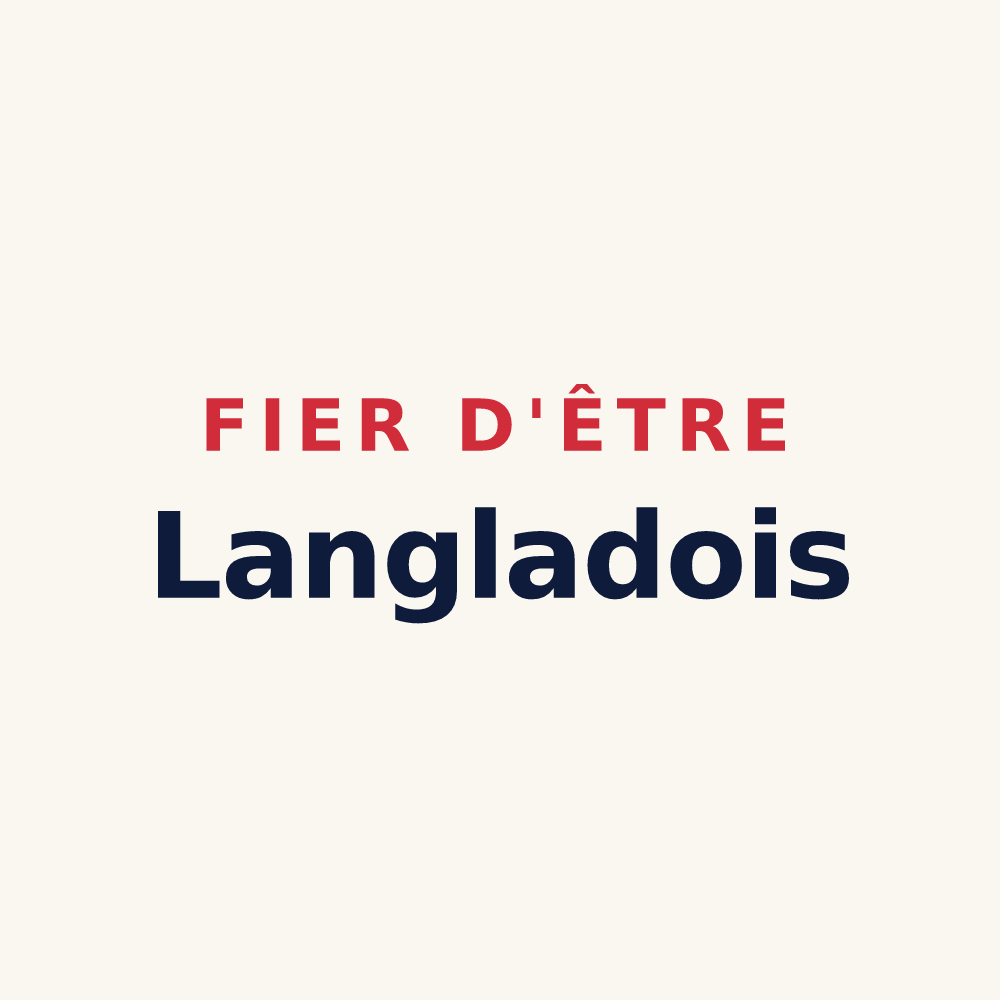 Tasse « Fier d'être Langladois » — design pour Langlade