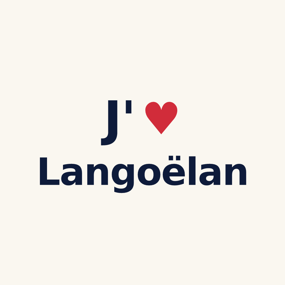 Tasse personnalisée Langoëlan — design J'aime Langoëlan