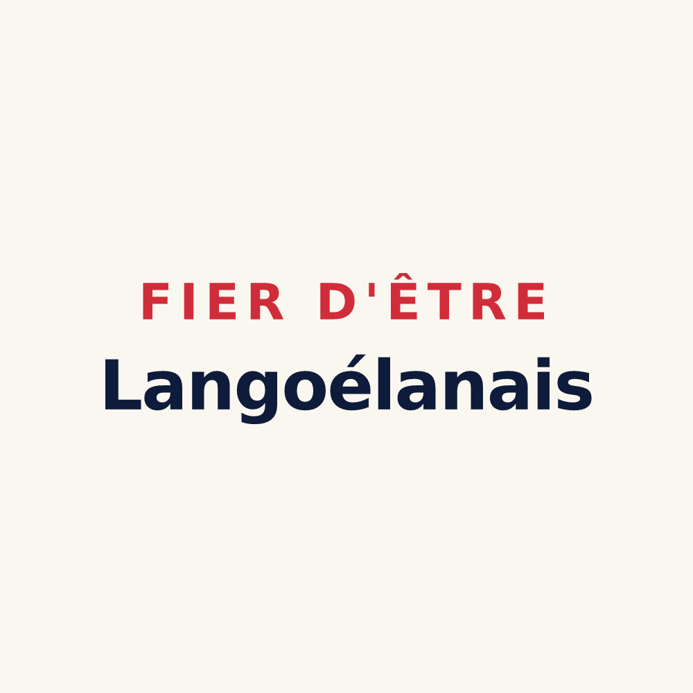 Tasse « Fier d'être Langoélanais » — design pour Langoëlan
