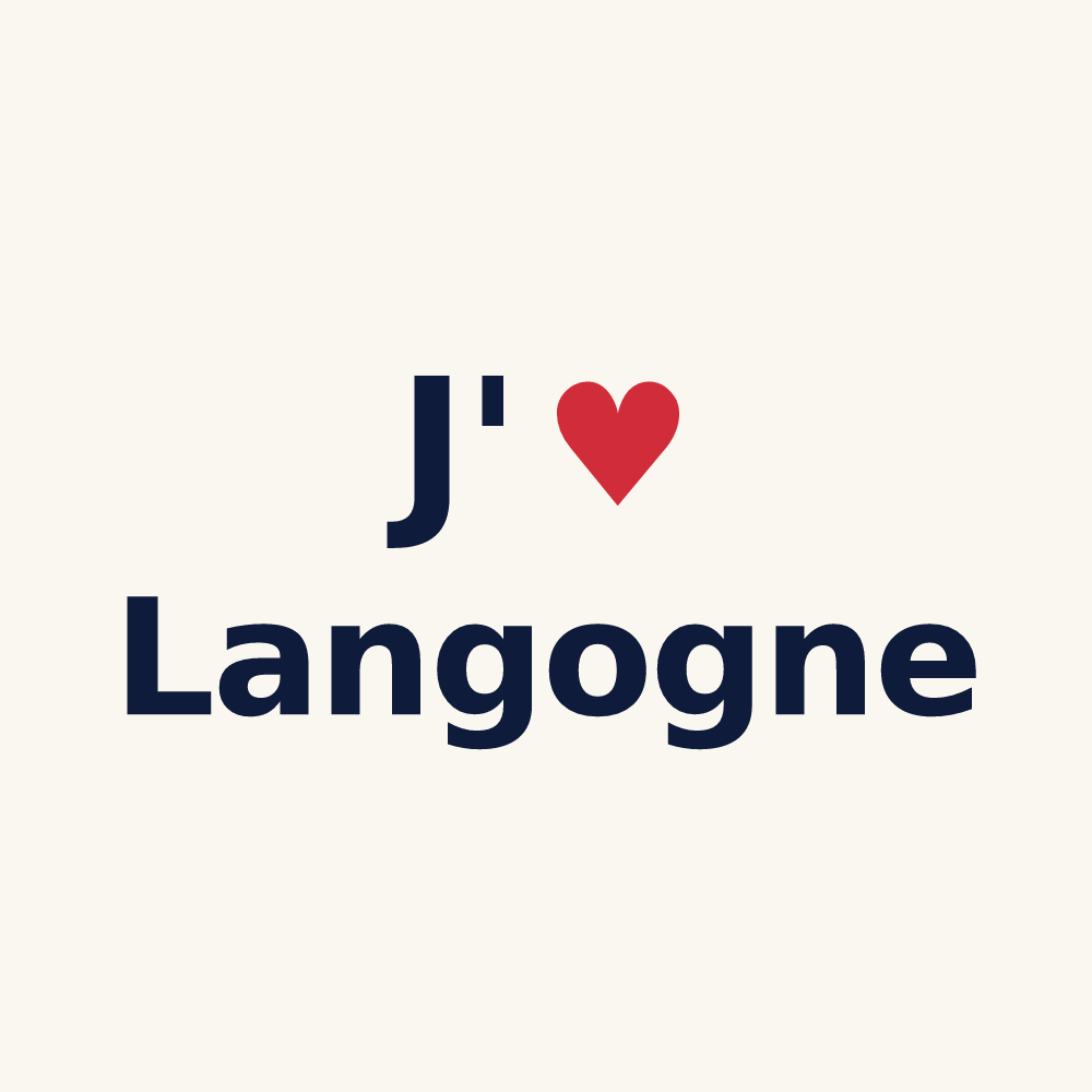 Tasse personnalisée Langogne — design J'aime Langogne
