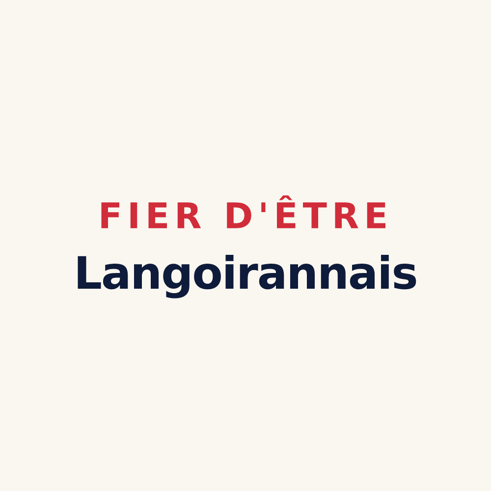 Tasse « Fier d'être Langoirannais » — design pour Langoiran