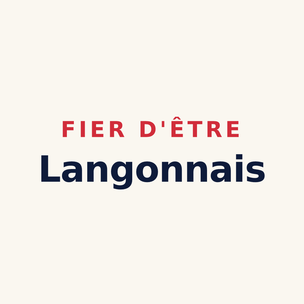 Tasse « Fier d'être Langonnais » — design pour Langon