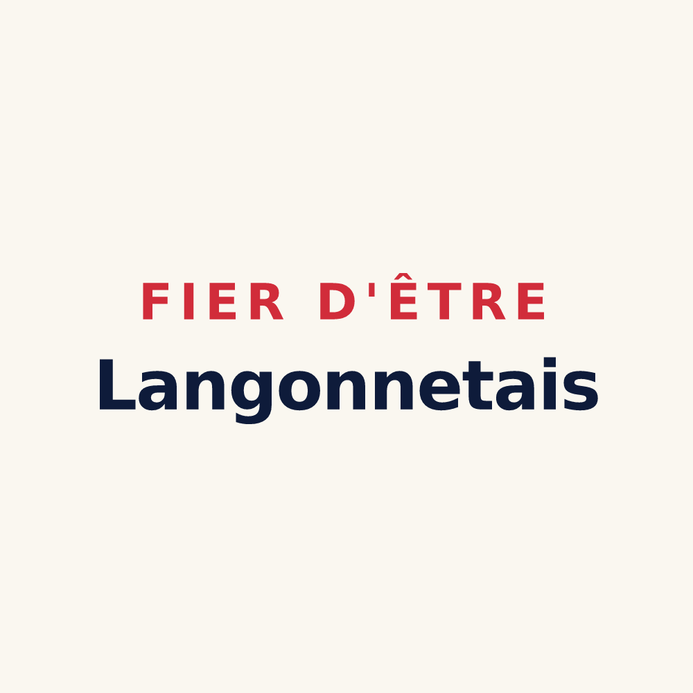 Tasse « Fier d'être Langonnetais » — design pour Langonnet