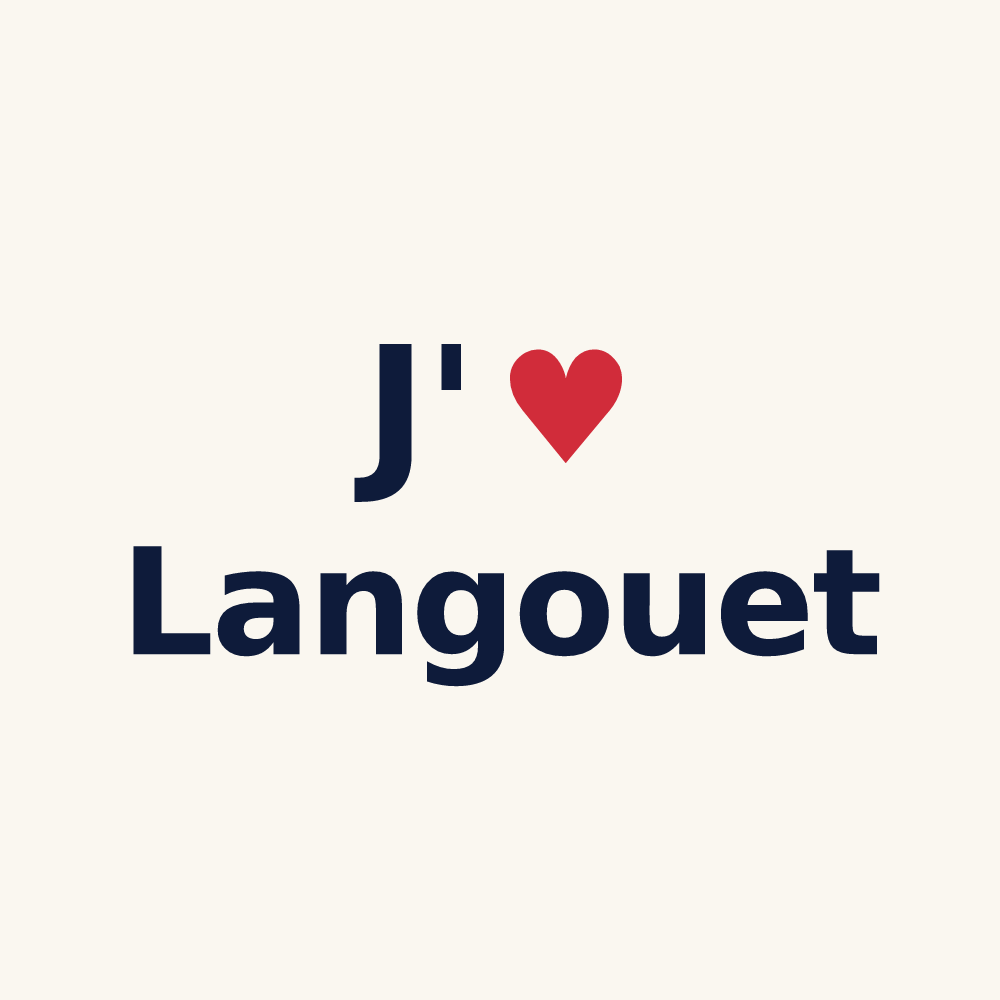 Tasse personnalisée Langouet — design J'aime Langouet