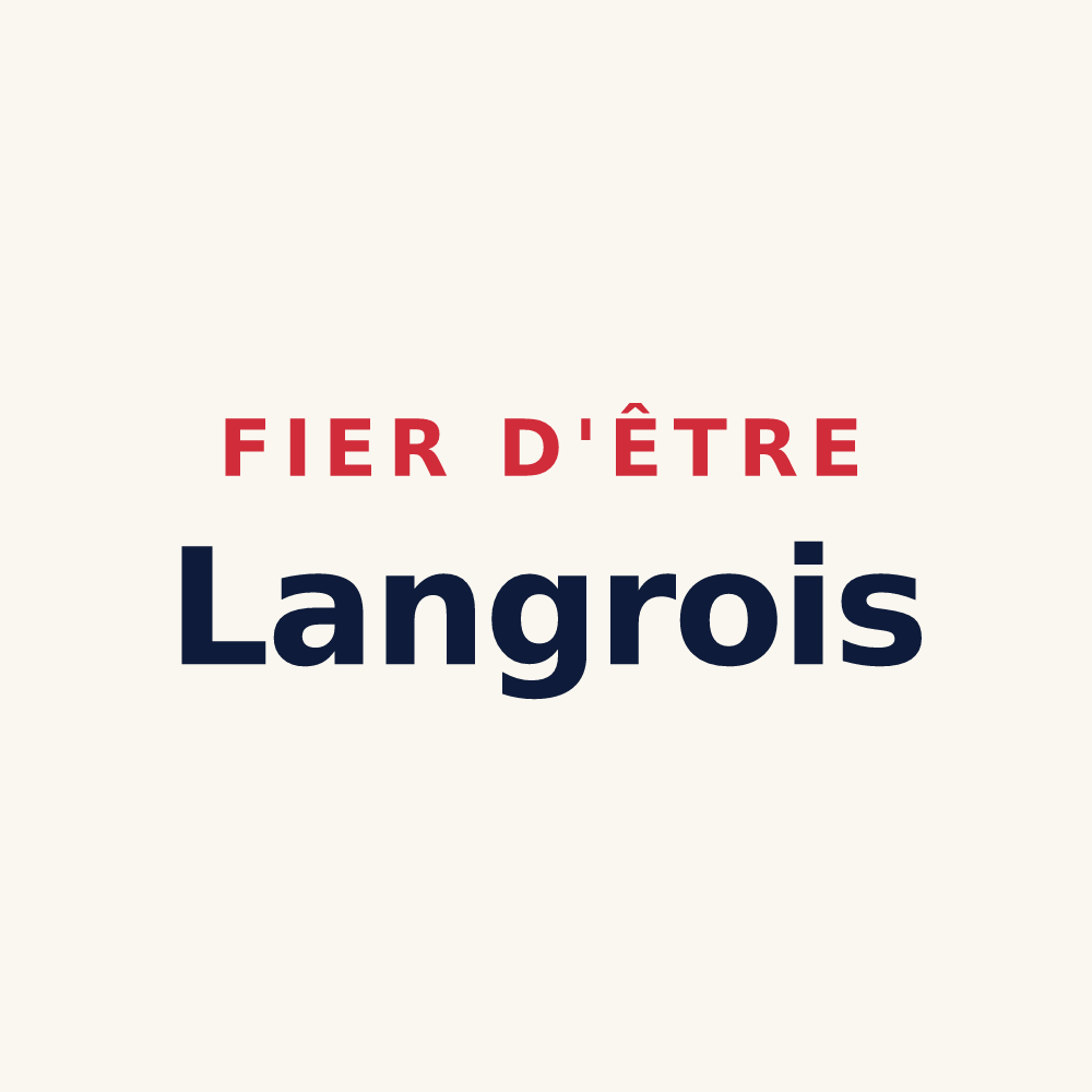 Tasse « Fier d'être Langrois » — design pour Langres