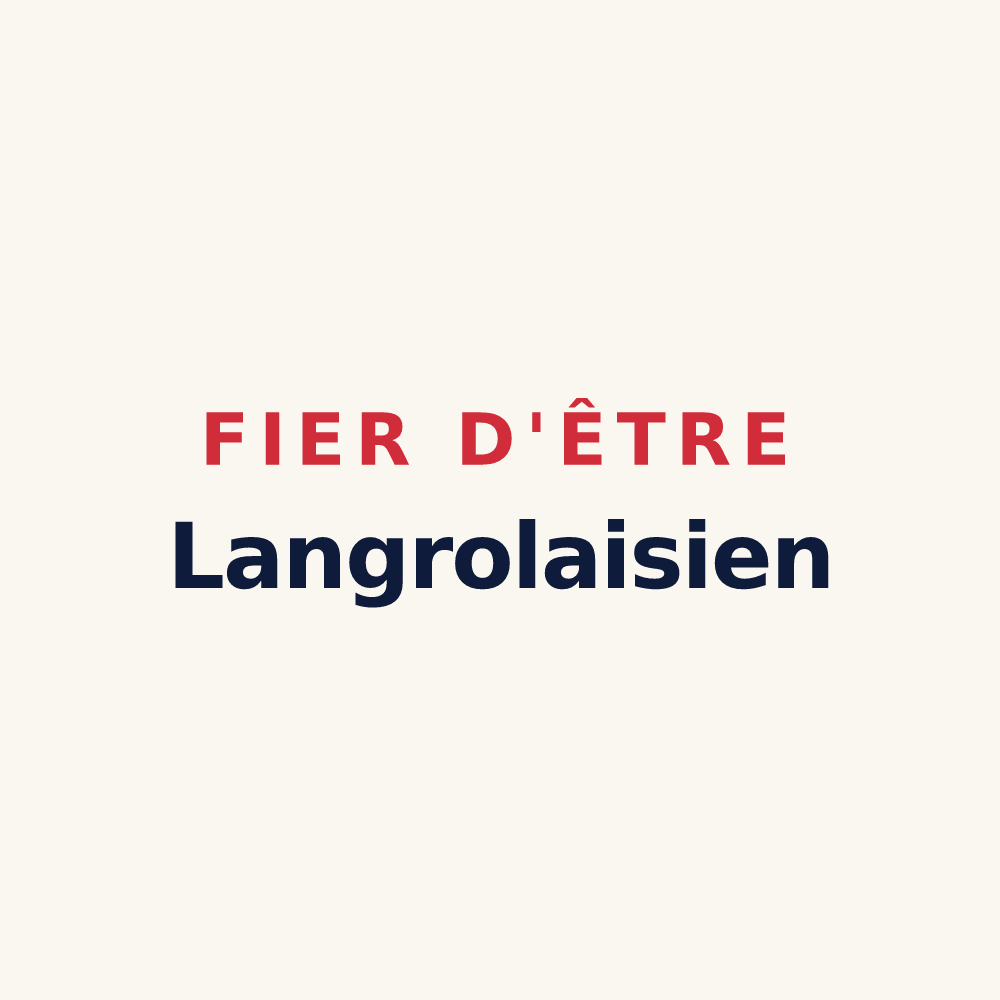 Tasse « Fier d'être Langrolaisien » — design pour Langrolay-sur-Rance