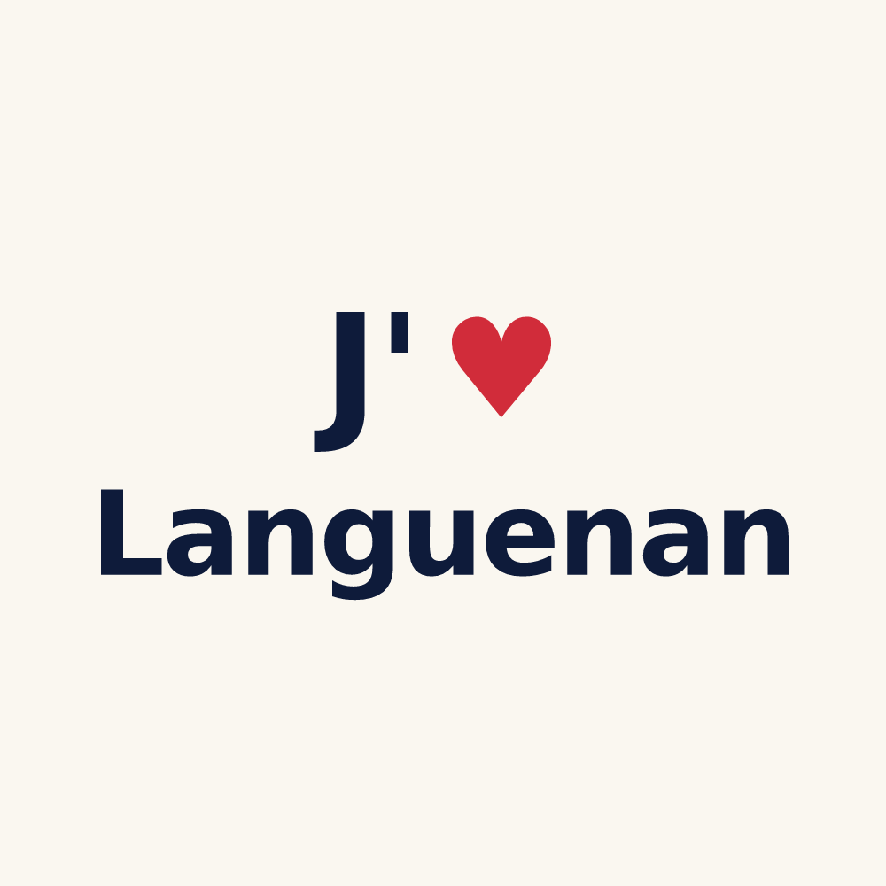 Tasse personnalisée Languenan — design J'aime Languenan