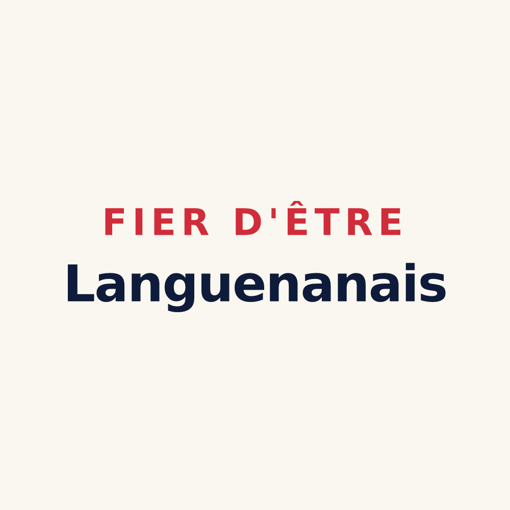 Tasse « Fier d'être Languenanais » — design pour Languenan