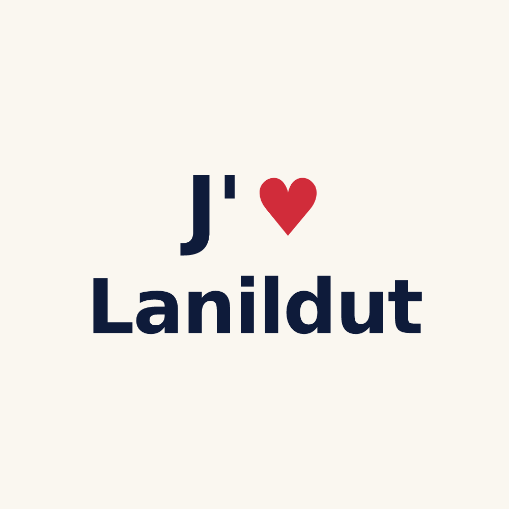 Tasse personnalisée Lanildut — design J'aime Lanildut