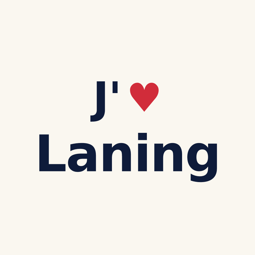 Tasse personnalisée Laning — design J'aime Laning
