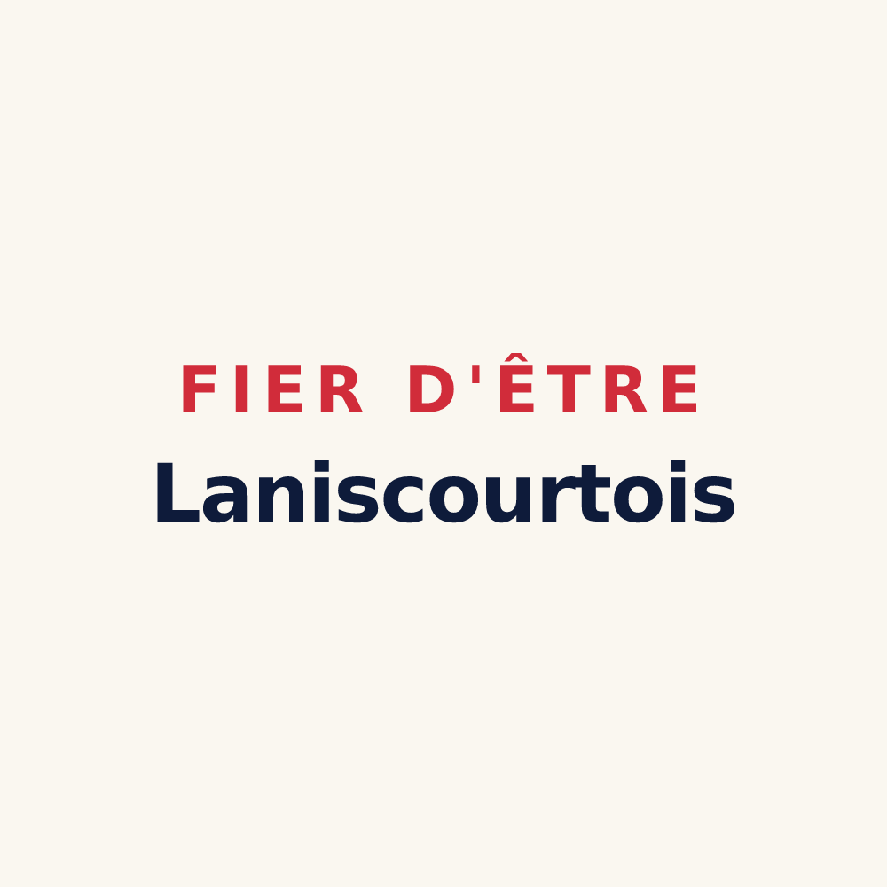 Tasse « Fier d'être Laniscourtois » — design pour Laniscourt
