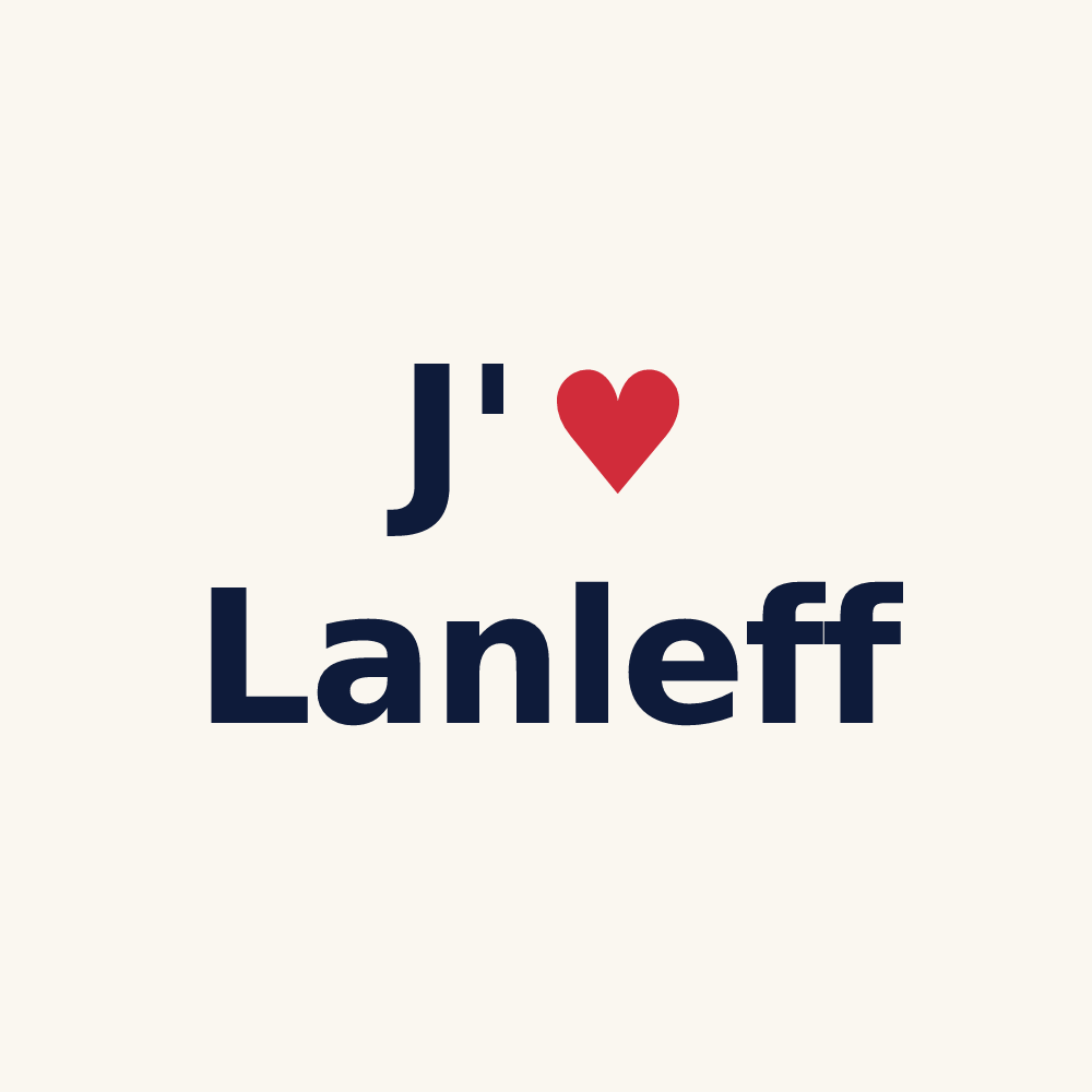 Tasse personnalisée Lanleff — design J'aime Lanleff