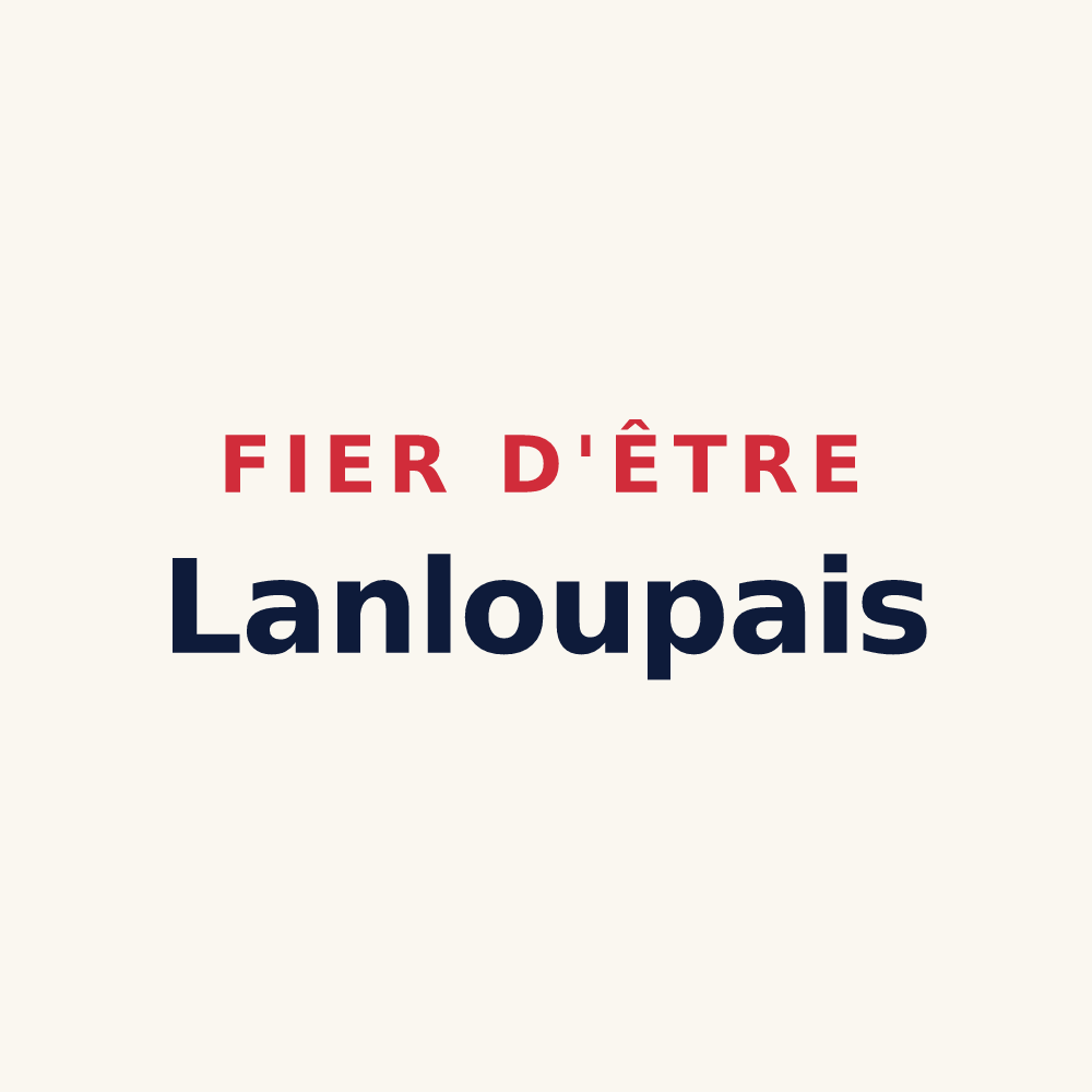 Tasse « Fier d'être Lanloupais » — design pour Lanloup