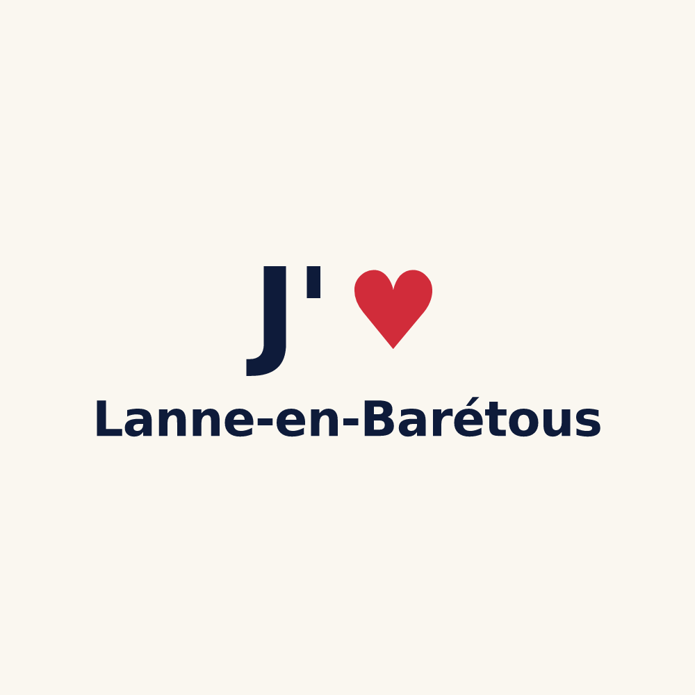 Tasse personnalisée Lanne-en-Barétous — design J'aime Lanne-en-Barétous
