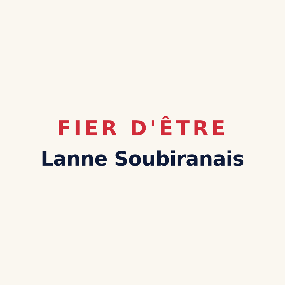 Tasse « Fier d'être Lanne Soubiranais » — design pour Lanne-Soubiran