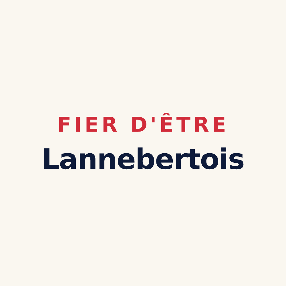 Tasse « Fier d'être Lannebertois » — design pour Lannebert