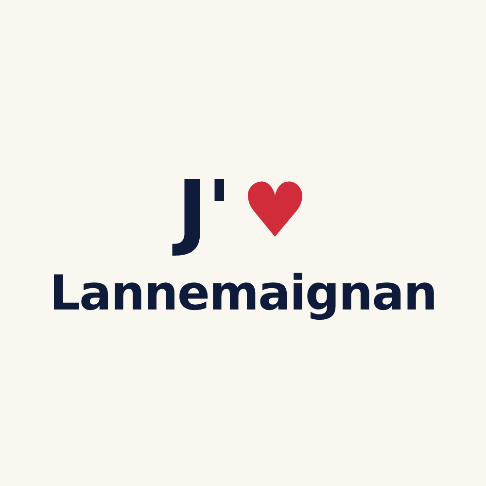 Tasse personnalisée Lannemaignan — design J'aime Lannemaignan