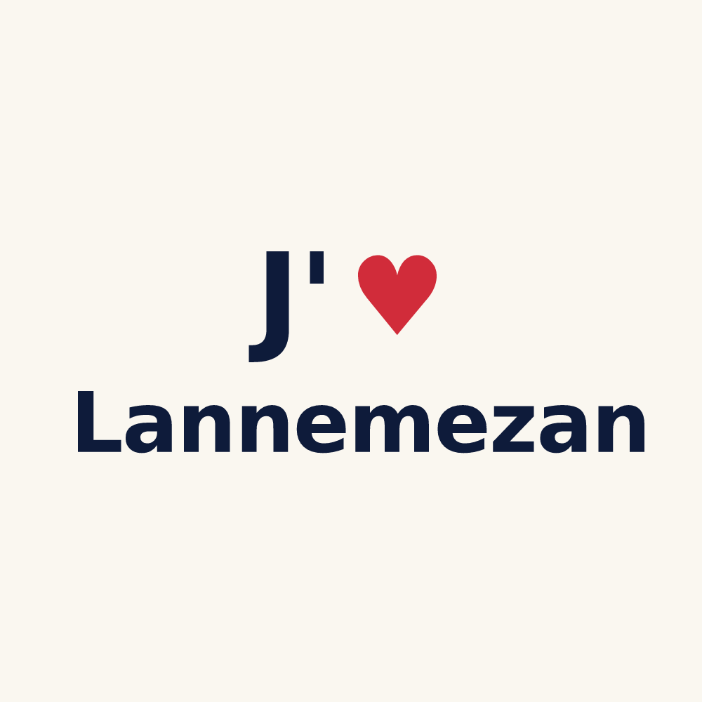 Tasse personnalisée Lannemezan — design J'aime Lannemezan
