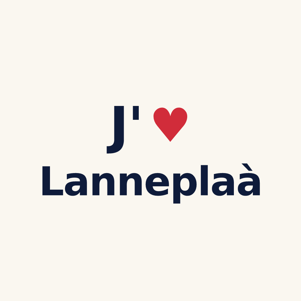 Tasse personnalisée Lanneplaà — design J'aime Lanneplaà