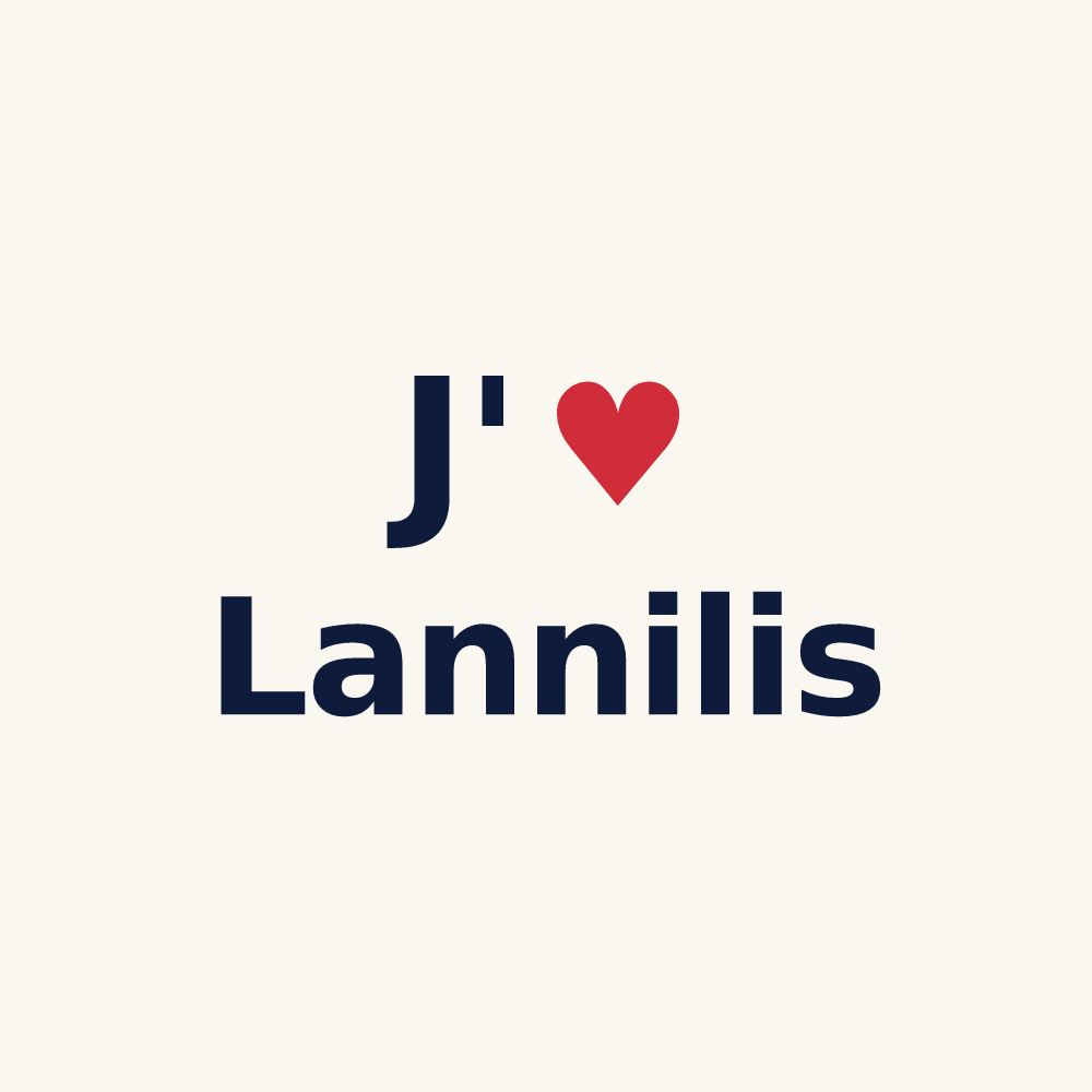 Tasse personnalisée Lannilis — design J'aime Lannilis
