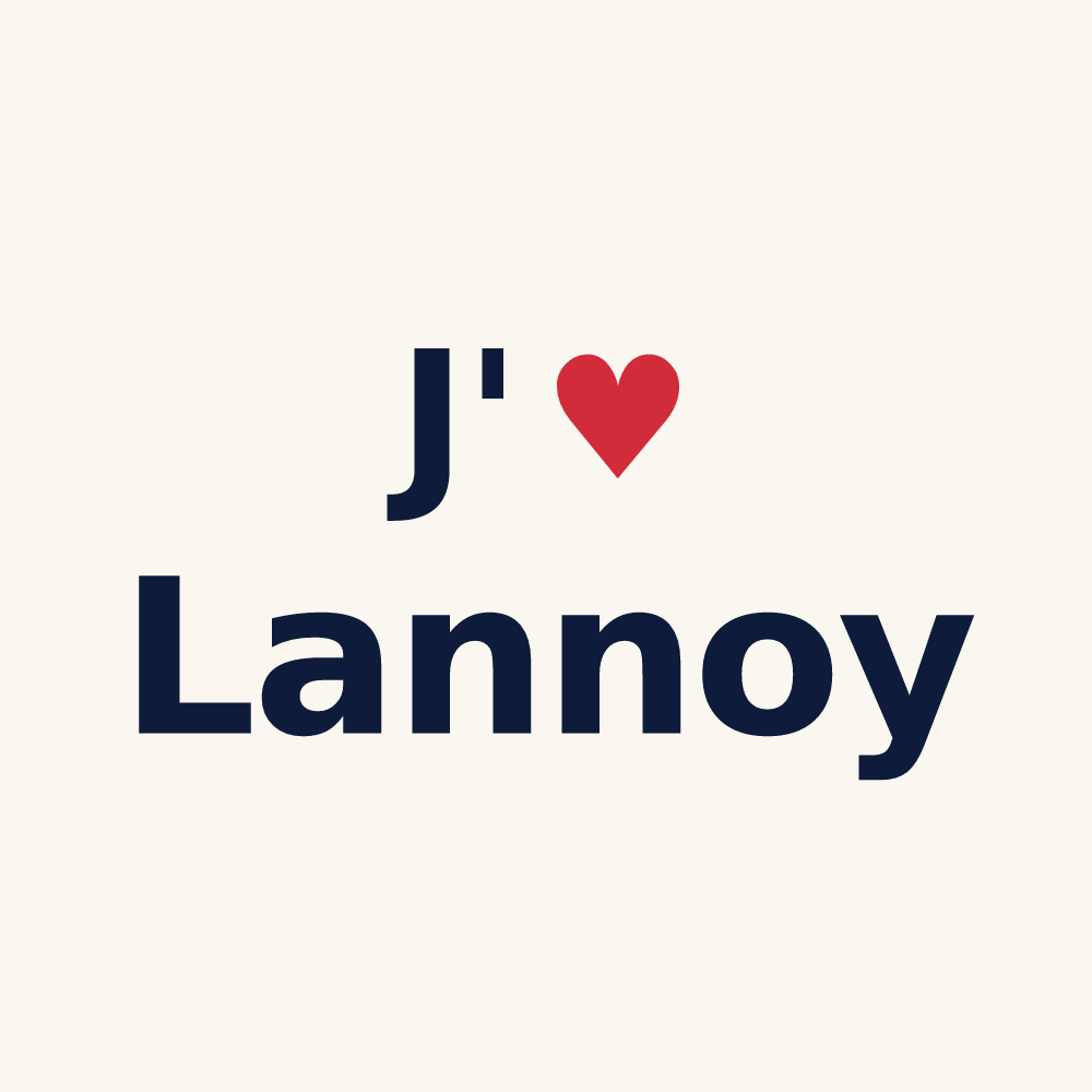 Tasse personnalisée Lannoy — design « J'aime Lannoy » imprimé sur la tasse