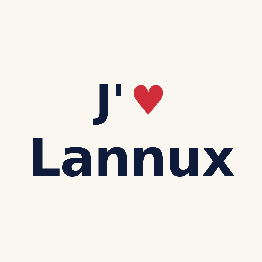 Tasse personnalisée Lannux — design J'aime Lannux