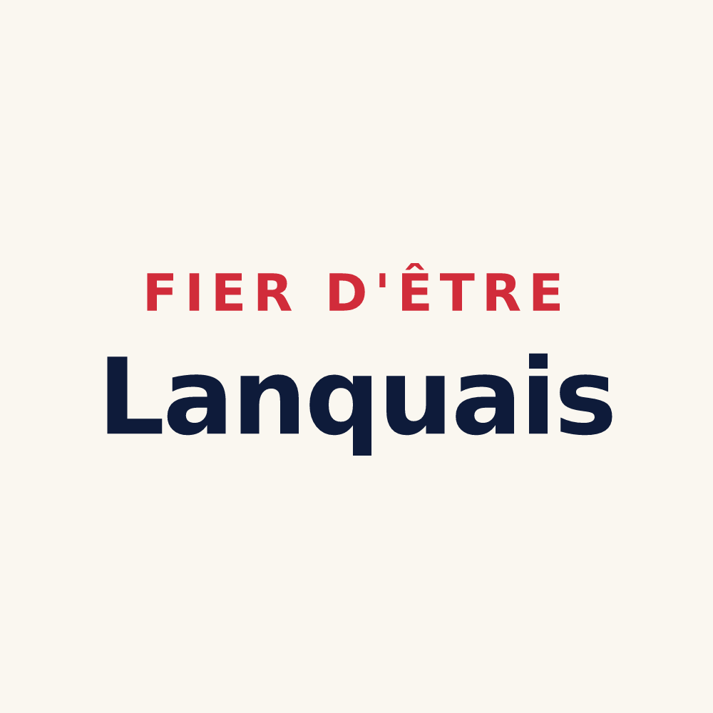 Tasse « Fier d'être Lanquais » — design pour Lanques-sur-Rognon