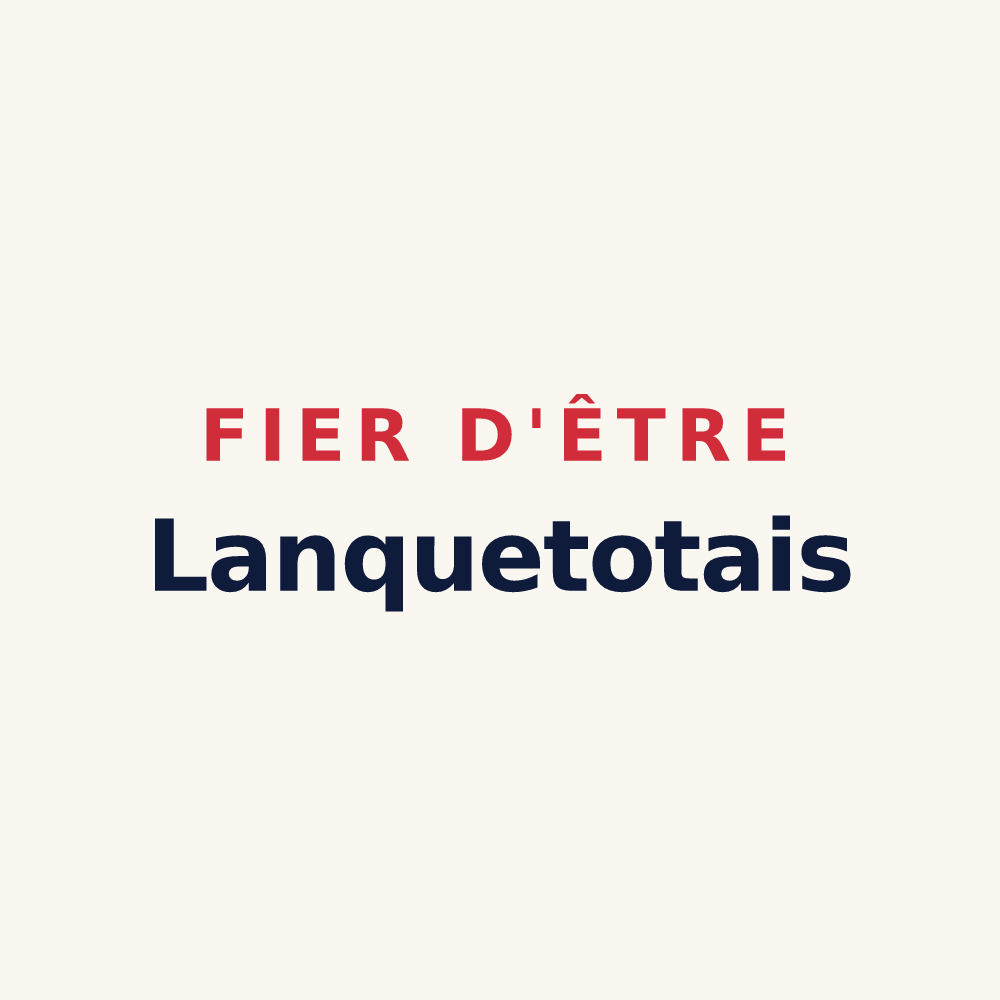 Tasse « Fier d'être Lanquetotais » — design pour Lanquetot