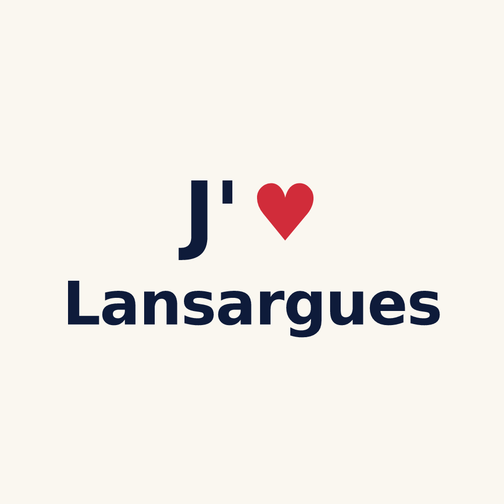 Tasse personnalisée Lansargues — design J'aime Lansargues