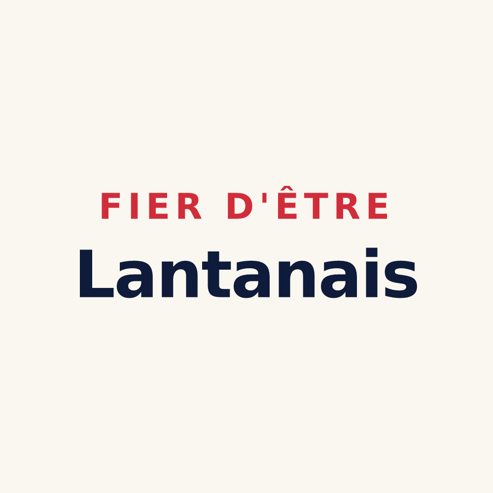 Tasse « Fier d'être Lantanais » — design pour Lanta