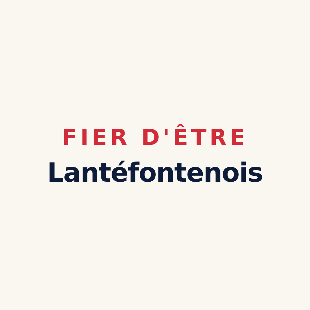Tasse « Fier d'être Lantéfontenois » — design pour Lantéfontaine