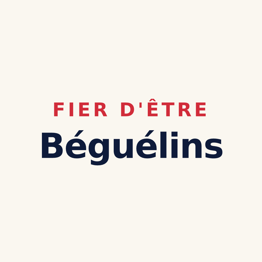 Tasse « Fier d'être Béguélins » — design pour Lantenay