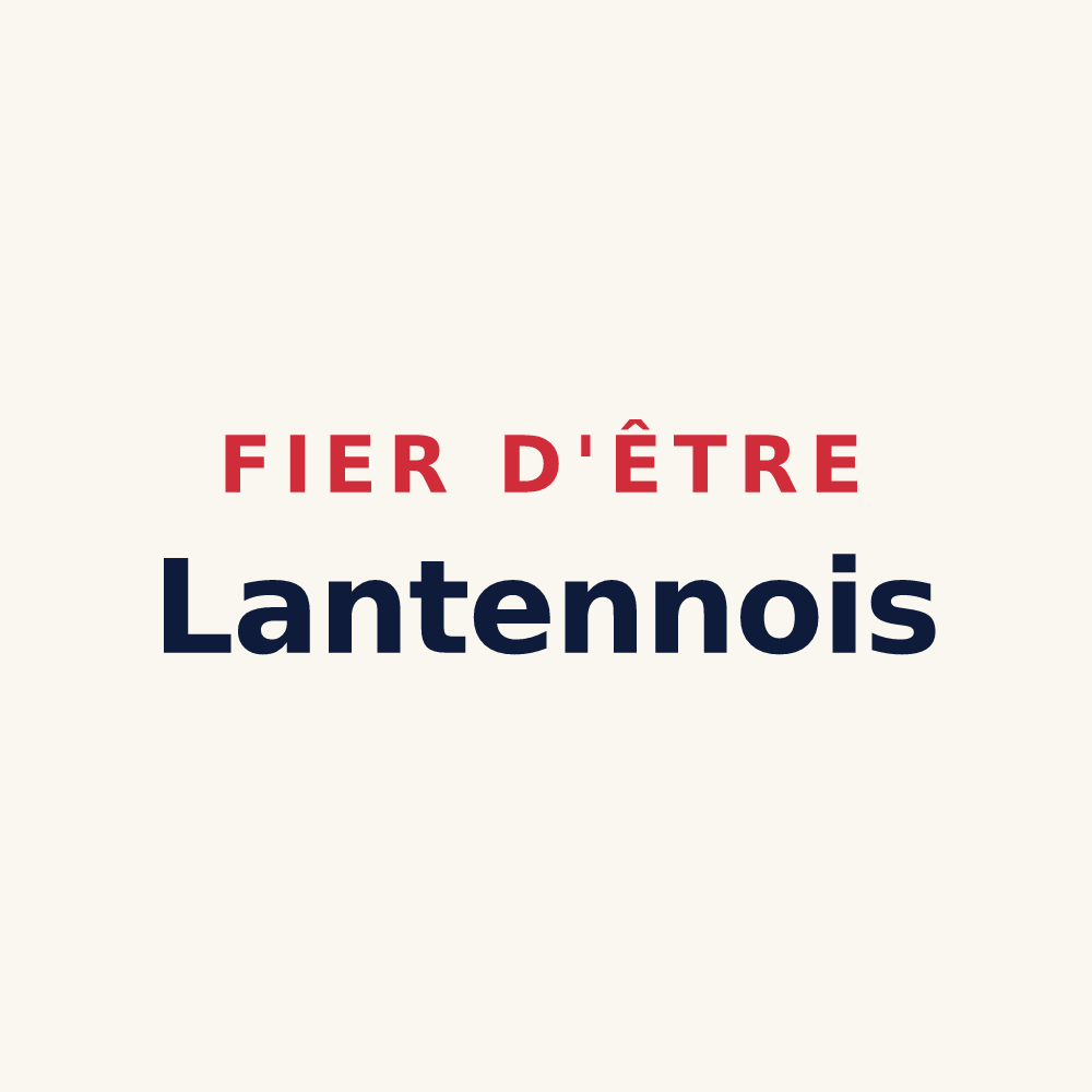Tasse « Fier d'être Lantennois » — design pour Lantenne-Vertière
