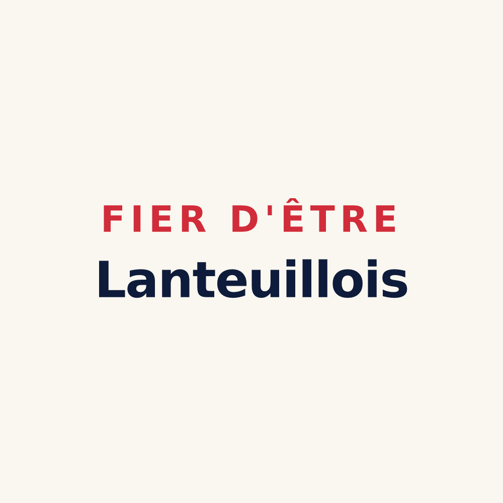 Tasse « Fier d'être Lanteuillois » — design pour Lanteuil
