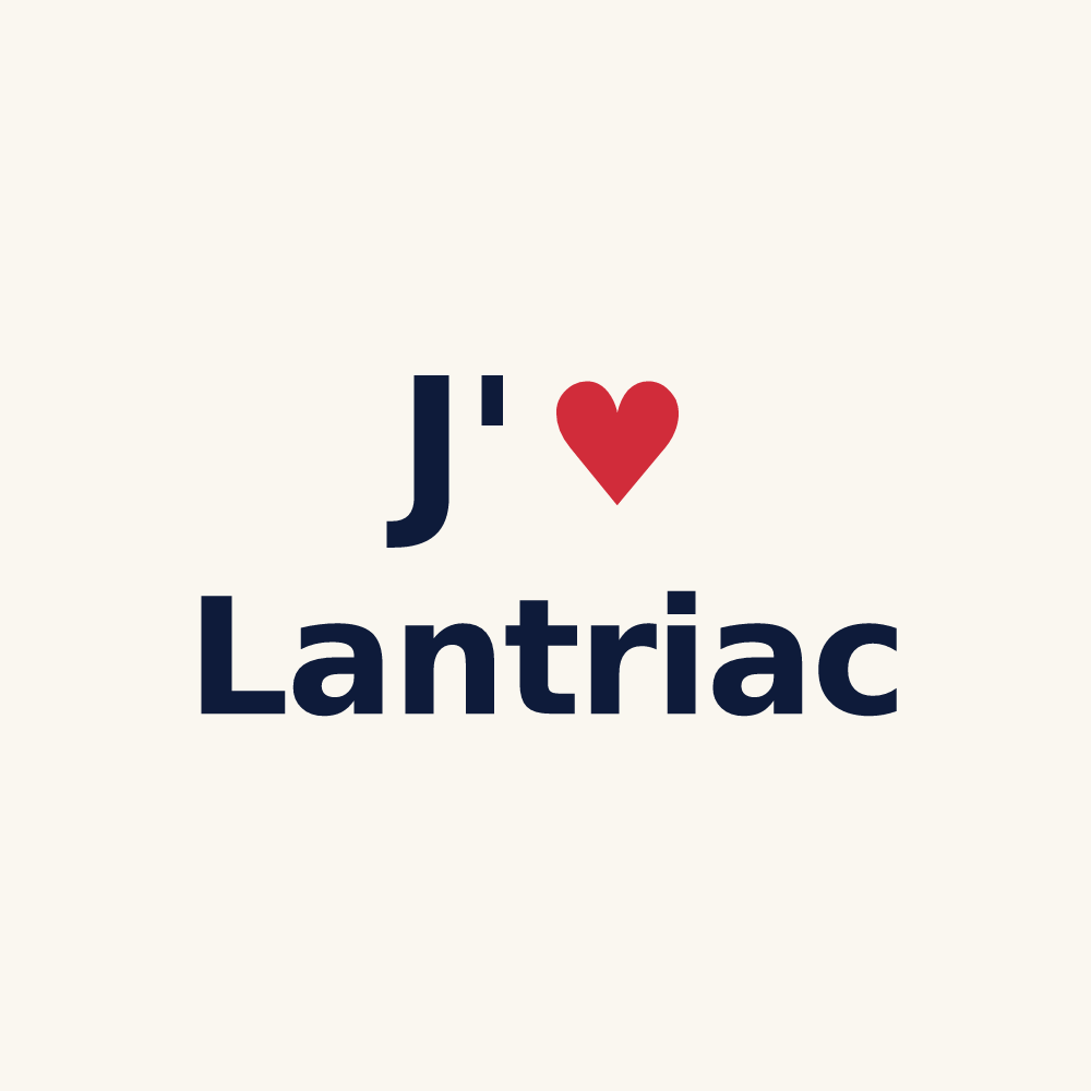 Tasse personnalisée Lantriac — design J'aime Lantriac
