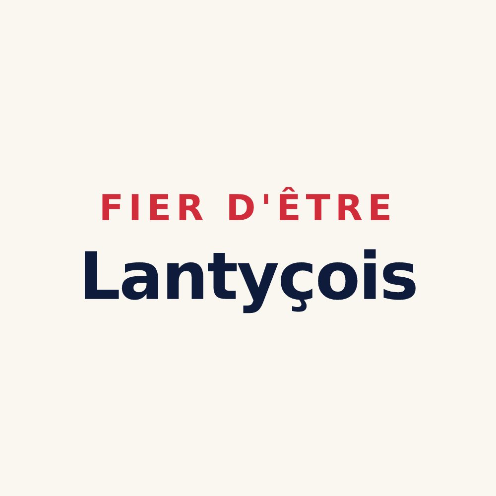 Tasse « Fier d'être Lantyçois » — design pour Lanty