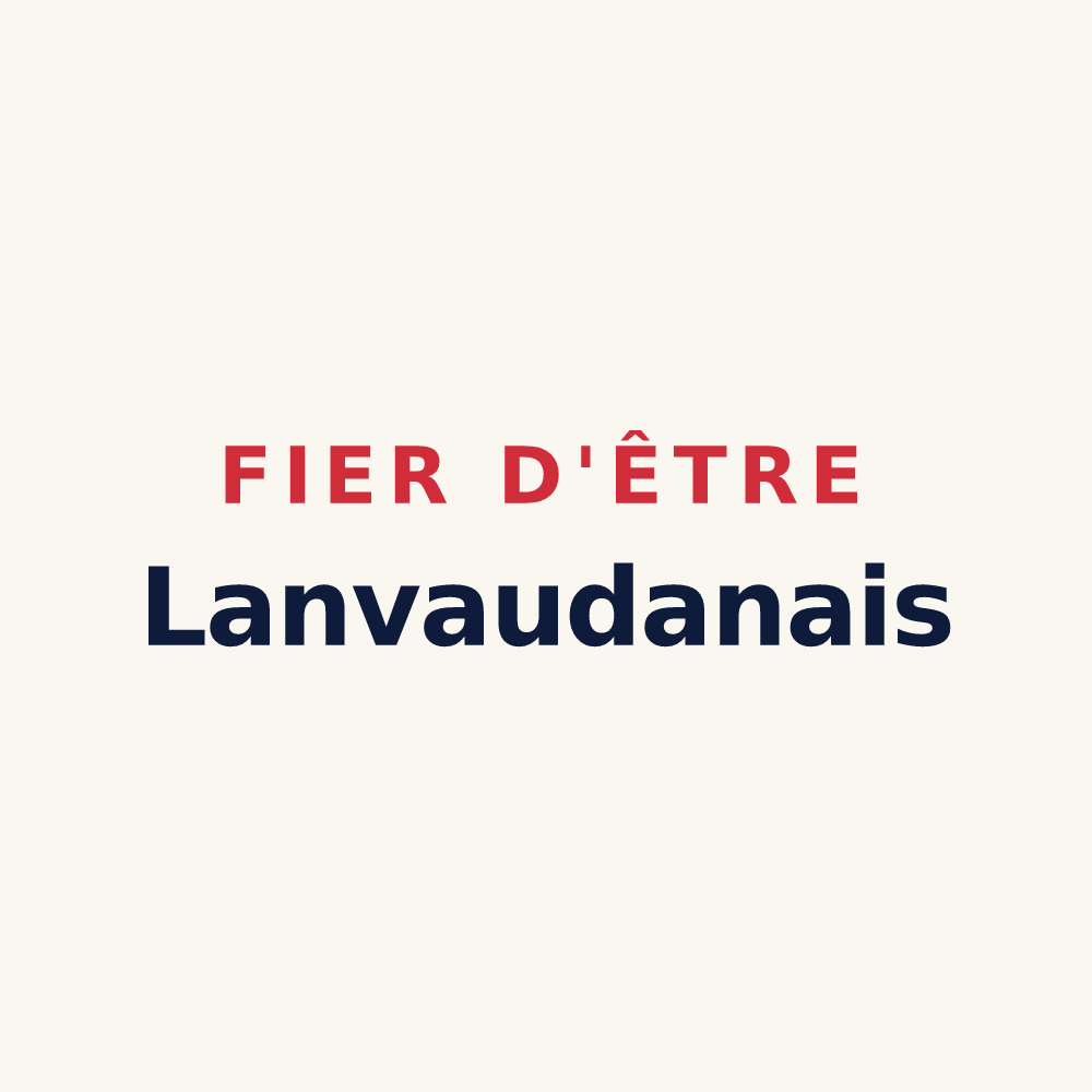 Tasse « Fier d'être Lanvaudanais » — design pour Lanvaudan